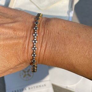 Freida Rothman clover bangle bracelet